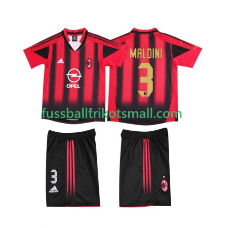 Fußballtrikots AC Mailand MALDINI 3 2004 Retro Kinder 2005 Kurzarm Heimtrikotsatz kaufen